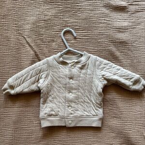 Quincy Mae 0-3 month Quilted Bomber Jacket